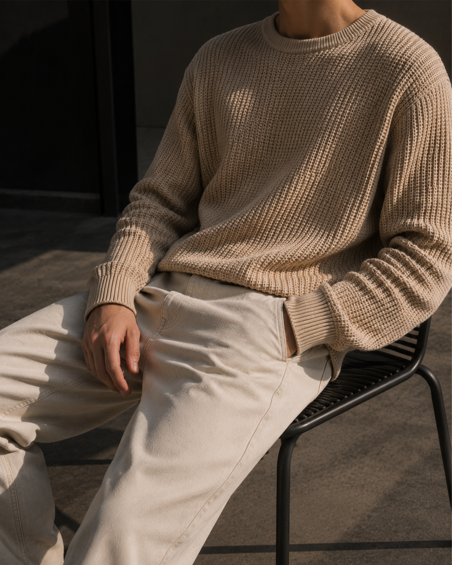 Waffle Sweater