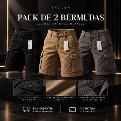 Pack x2 Bermuda Cargo